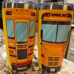 Tumblers: school bus with keychain.